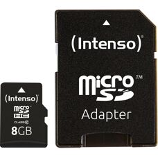 Intenso 8GB MicroSDHC Classe 10 - Carte mémoire - Publicité