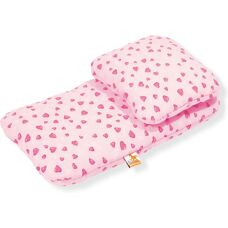 Pinolino dockvagnsängkläder - Hjärtan, rosa, 2 st