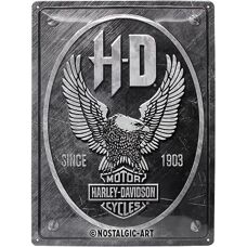 Nostalgic-Art Cedule Harley-Davidson - Kovová Orel - 30x40cm