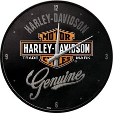 Harley-Davidson Wanduhr - Metall, 31cm - Geschenk