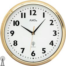 Horloge Murale AMS F5963 Or - Radio-piloté, Quartz, 32cm - Publicité