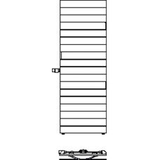 Witte badkamer radiator Kermi Tabeo-V - Verwarming