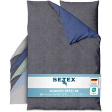 SETEX Omkeerbare Fleece Dekbedovertrek Set - Beddengoed