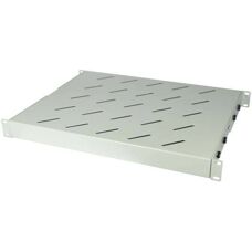 AllNET Rackregal - 19-Zoll Verstellbare Tiefe - Lichtgrau