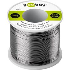 Goobay 40851 Soldadura - 250g, 0.56mm, sin plomo, 217°C