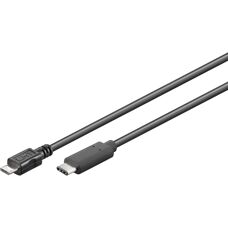 Câble USB Goobay - Micro-USB B à USB C - Noir