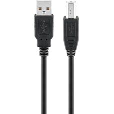 Goobay 68901 USB-kabel - USB 2.0 - 3m - Svart