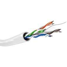 Goobay 94965 Nätverkskabel - 100m, Grå, CAT6 U/UTP