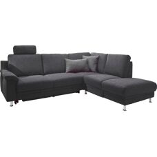 Carina Korfu L-Form Sofa - Chenille, Grau - 252cm
