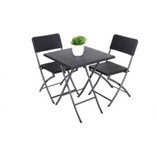 Garden Pleasure Ventana Gartenset - Schwarz, 3-teilig