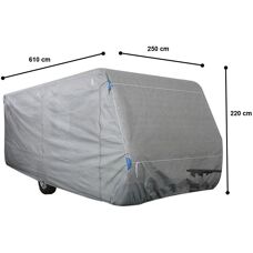 Garden Pleasure Wohnwagen-Abdeckplane - Groß - Grau
