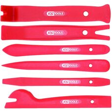 KS Tools Interior Trim Removal Set - 6 Piece, Plastic, Red