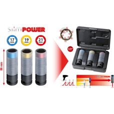 KS Tools 515.0990 Impact Socket Set - Impact, 3 pcs, 1/2"