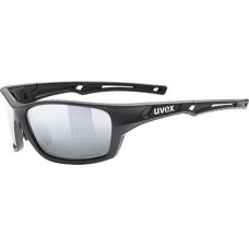 uvex sportstyle 232 P - svart matt/spegel silver