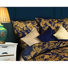 FLEURESSE - Valencia - Blau - 240x220 - Bettwäsche-Set