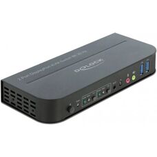 DeLOCK 11482 KVM schakelaar - 8K 30Hz - DisplayPort & HDMI - USB 3.0 & Audio