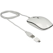 Souris DeLOCK 12532 Ambidextre USB - Optique 3200 DPI - Publicité