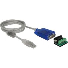 Adaptateur USB RS-422/485 DeLOCK - Bleu - Modèle 64055