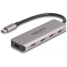 Hub USB-C DeLOCK USB 3.2 Gen 1 - Gris