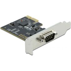 DeLOCK PCIe Serial Adapter - PCIe 1X RS-232 - Black - Interface Card