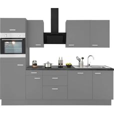 OPTIFIT Parma Küchenzeile - basaltgrau - 270cm breit