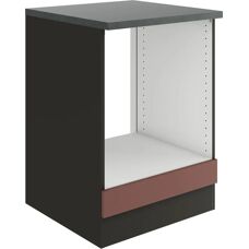 OPTIFIT Palma Küchen-Schrank - 60x84,8x60cm, Rot, Matt