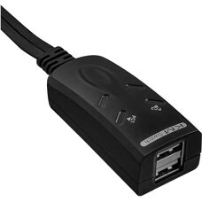 Interrupteur USB KM InLine 60603I - 2 ports - Noir
