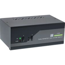 InLine 63652I Interruttore KVM - Doppio Monitor, 4K, USB 3.0