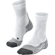 Falke Tennis 2 Socks - Blanc/Gris - Régulation de l'humidité - Chaussure stable - Chaussettes de tennis