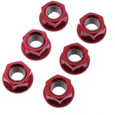 JMP LSPN10DR-6 Alloy Red Bike Chain Sprocket Set