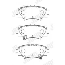 Pastiglie freno posteriori Jurid Mazda 3 - Disco, 13.8mm