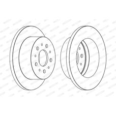 FERODO DDF1653C Full Disc Brake Rotors - Disc Brake Rotors