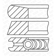 Goetze Motor 08-443100-00 Piston sæt - Engine Piston Set