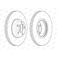 JURID 562979JC-1 Ventilerad bromsskiva - Skiva