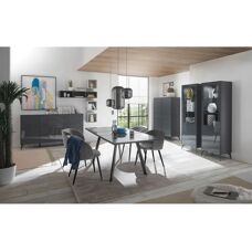 MÄUSBACHER Imola Sideboard - Anthrazit Matt Glas