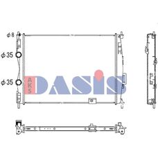 Nissan Qashqai Kühler - Motorkühlung - 590x433x16mm