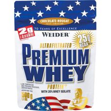 Whey Premium Weider Vanille-Caramel - 500 g - Publicité