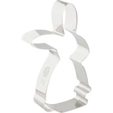 Cortador de Pascua Conejo Plateado - Herramienta de Hornear