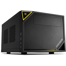 Boîtier PC Sharkoon SHARK ZONE C10 Mini-ITX - Noir/Jaune