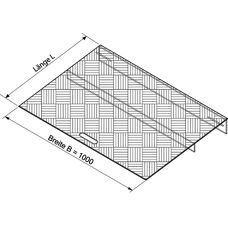Kaiserkraft Verstellbare Rampe - 300kg Kapazität - 70-120mm Höhe
