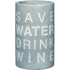 Raeder Betonkühler - Save Water Drink Wine - 21cm