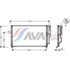 Ava Quality Cooling Condensor - 650mm Draad - 2 Jaar Garantie - Condensor
