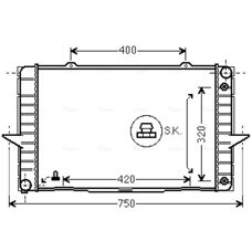 PRASCO VO2092 Aluminium Radiator - Volvo: C70 I Coupé, V70 I, 850 Break - Koelsysteem