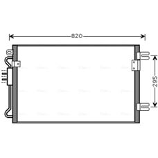 Chrysler CRA5098 Aluminium Kondensator - Klimaanlage