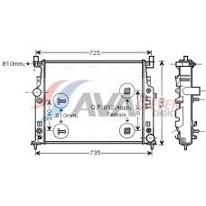 PRASCO MSA2436 Aluminium Køler til Mercedes-Benz ML/GL