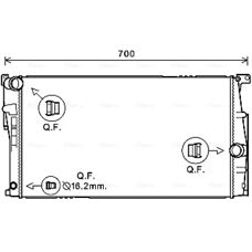 Ava Quality Cooling BW2453 - Radiator