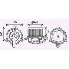 AVA QUALITY COOLING FD8626 - Cooling Fan Motor