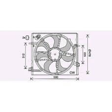 AVA COOLING DN7535 Air Intake Fan - Cooling Fan for Nissan