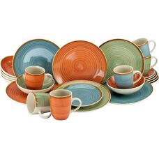 CreaTable Country 24-piece Dinnerware Set - For 6 Persons