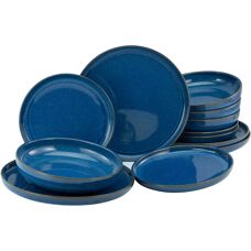 Set di stoviglie Creatable Atlantico - Varianti blu per 4